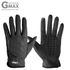 [BY_Glove] GMS10031 Gmax NanoQ Smart Touch Luvas Longas Femininas (Preto), tecido de malha nano prata e revestimento de silicone